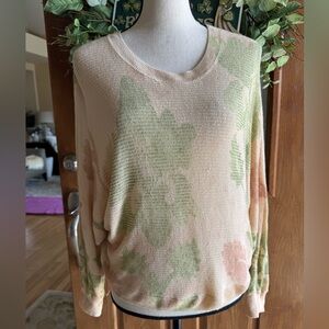 Anthropologie Doman Sleeve Tunic Sweater XS peach